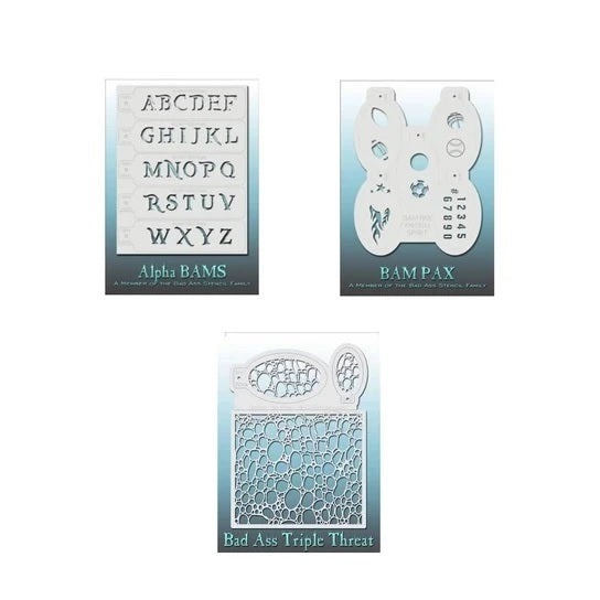 Bad Ass Stencils Build Your Own Set (Pick 3+ Styles)