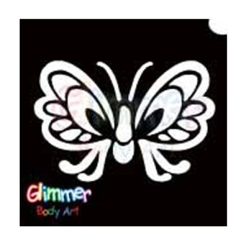 Glimmer Body Art Glitter Tattoo Stencils - Dragon 2 (5/pack) - Facepaint.com