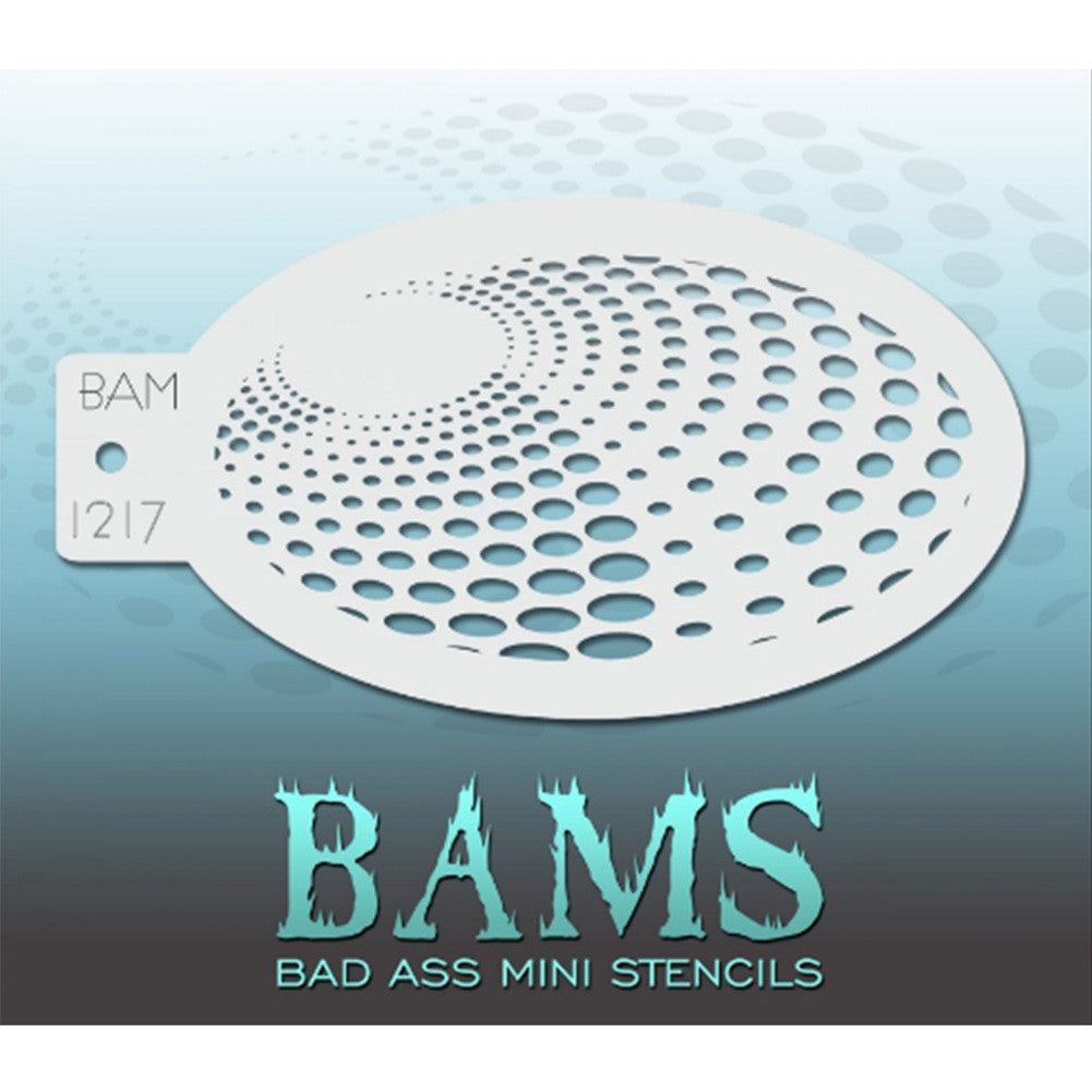 Bad Ass Mini 1206 - Face Painting Stencil - Dots — Jest Paint