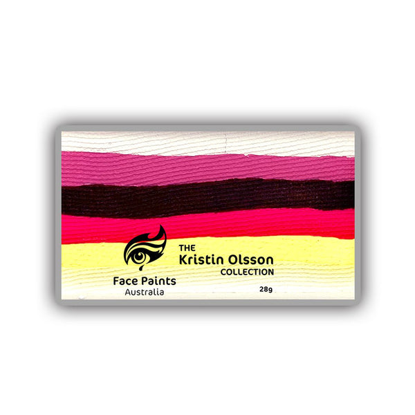 Face Paints Australia Duo Stroke Cake by Kristin Olsson - Daybreak Rose (1 oz/28