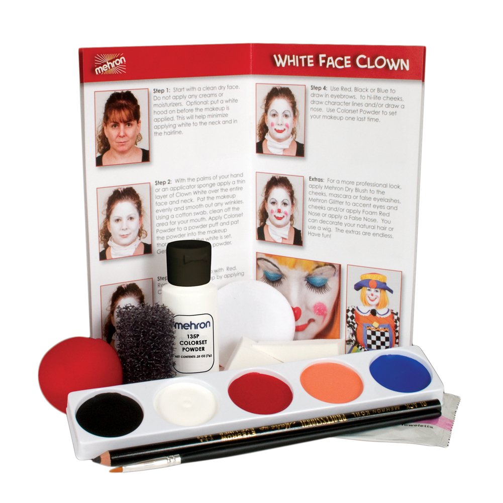 Wolfe Clown Face Painting Kit:  