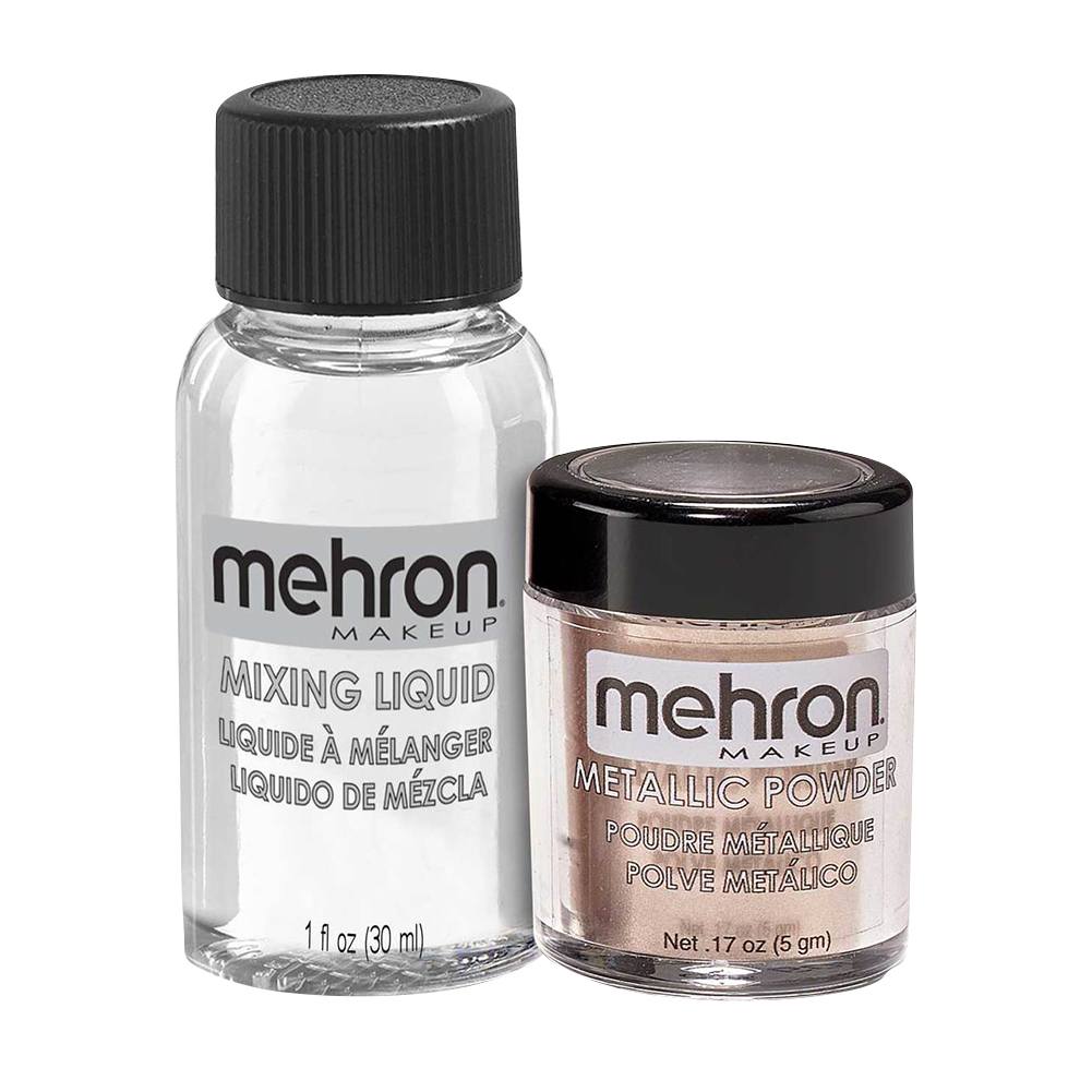 Mehron Metallic Powder & Mixing Liquid Face Body Paint Make Up