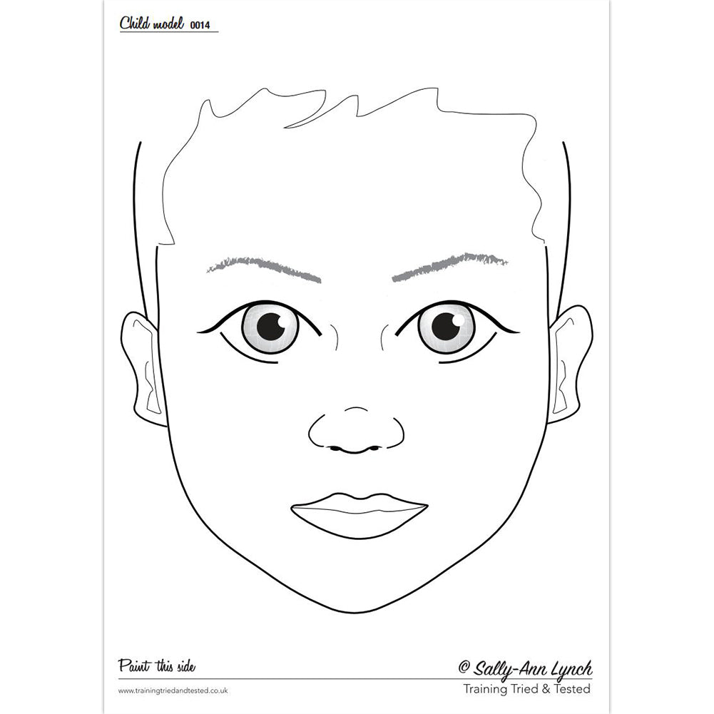Face Paint Practice Board Printable Free Face Paint Practice Board Printable Free