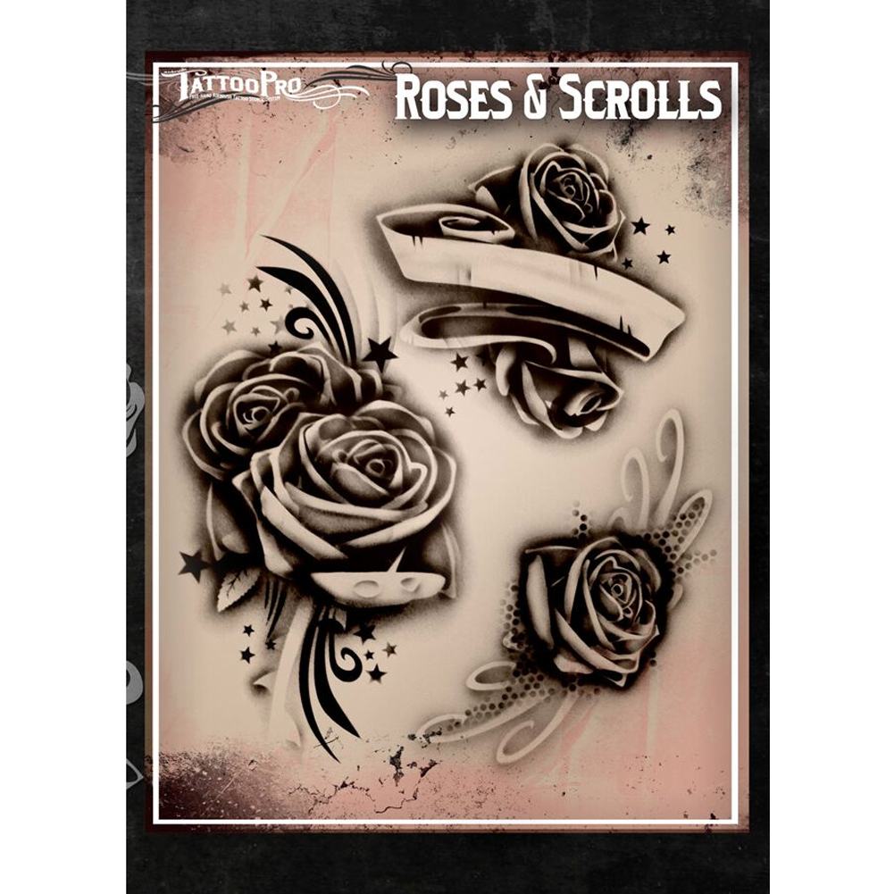stencils of roses