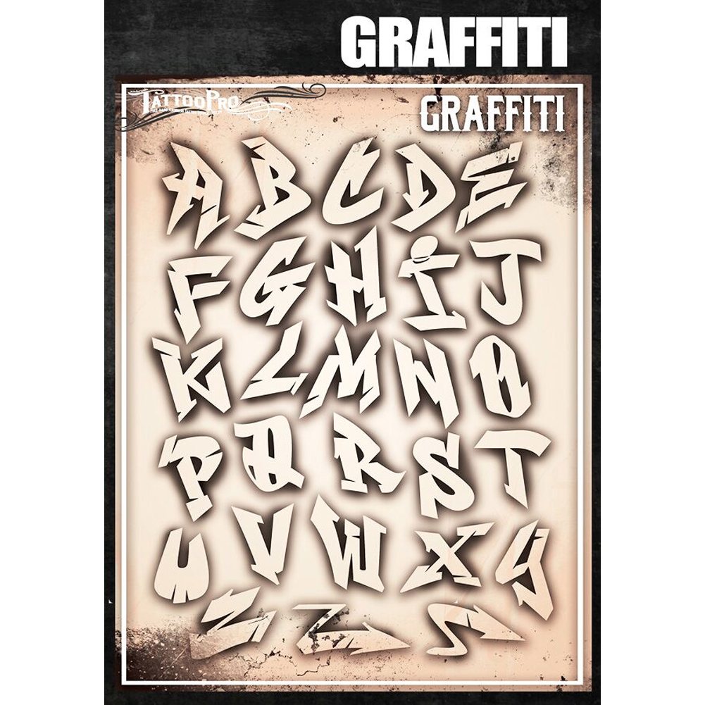 tattoo alphabet graffiti