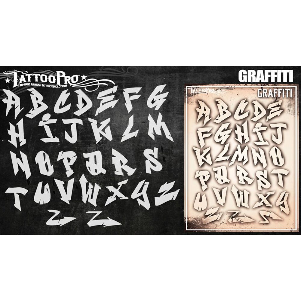 tattoo alphabet graffiti