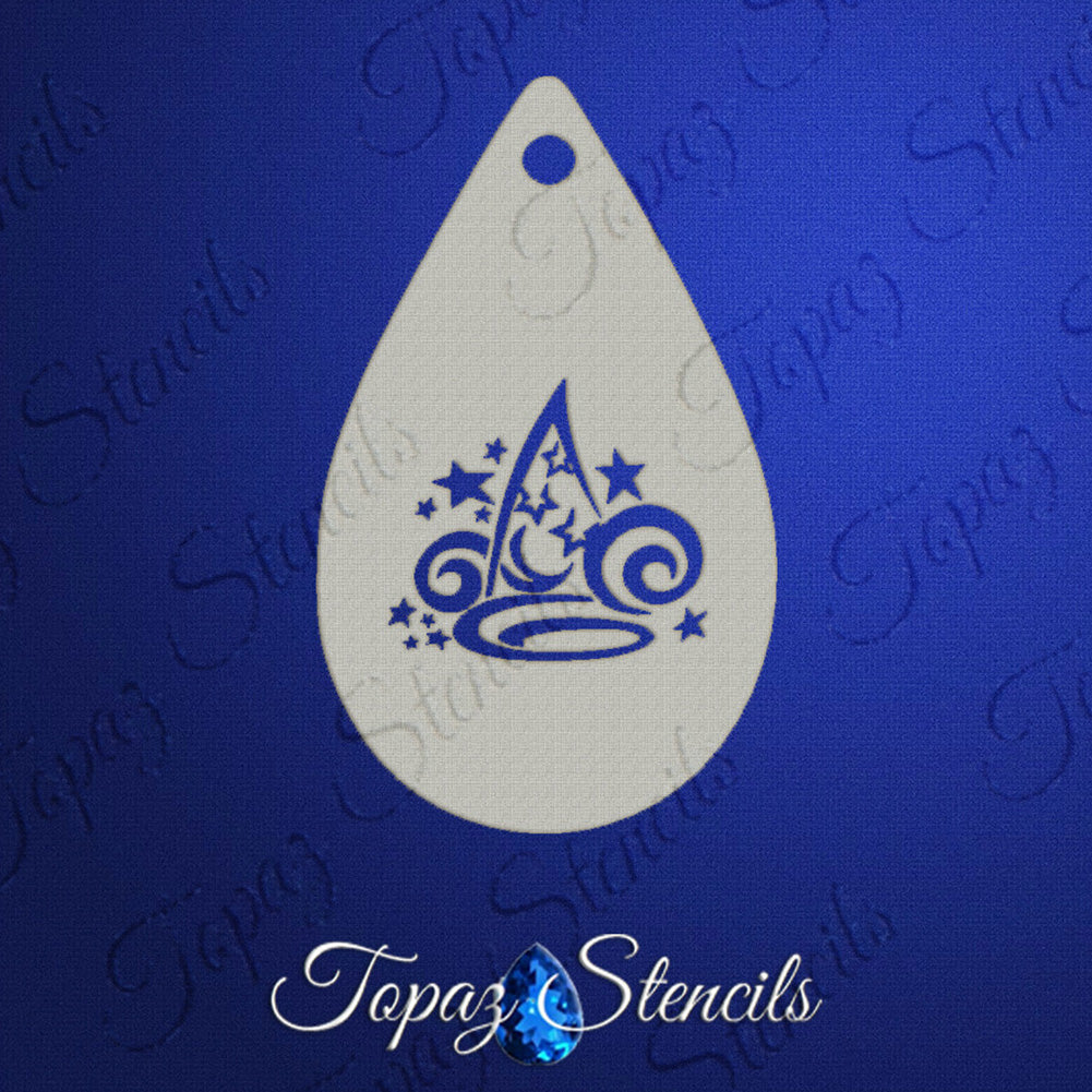 Topaz Face Painting Stencil - Micky's Magic Hat