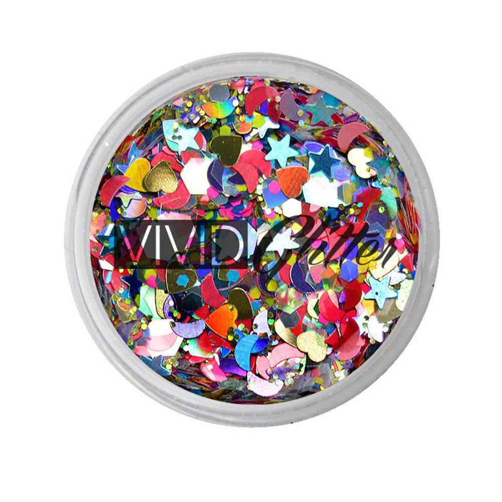 VIVID Glitter Loose Chunky Glitter - Gold Dust (10 gm)